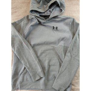 Under Armour Youth Loose Fit XL Hooded Sweatshirt Hoodie Gray Coldgear